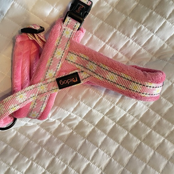 The Unbranded Brand Other - Warm Dog Harness Pink Winter Pet Walking‎ Jacket Reflective Padded Plush NWOT